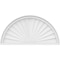 Ekena Millwork Half Round Sunburst Architectural Grade PVC Pediment, 32"W x 16"H x 2"P PEDPS032X160HRO01 - alternate 4